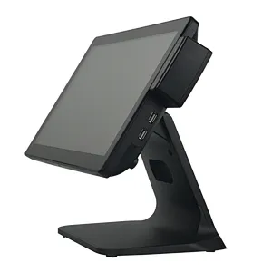 Supermercado pos máquina core i3 pantalla ancha de 15,6 pulgadas todo en onr touch pos windows 10