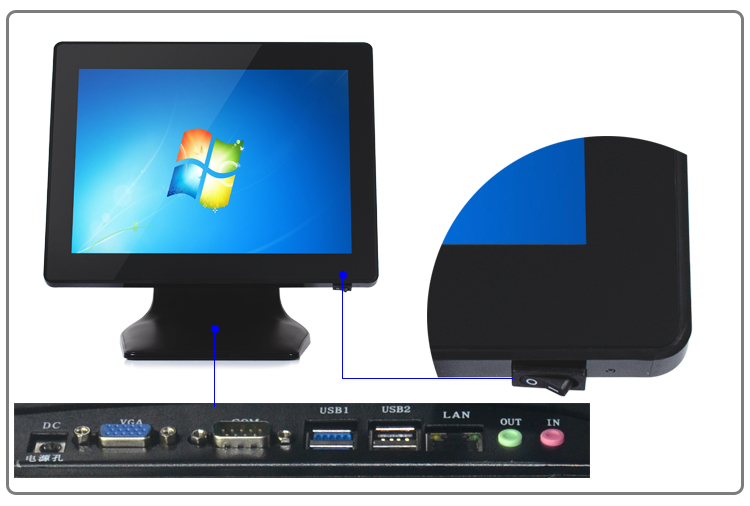 capacitive touch pos for restaurant pos system