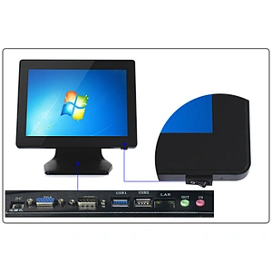 CPU J3455 Dual Screen POS Cash Register 15Inch All In One POS System for supermarket