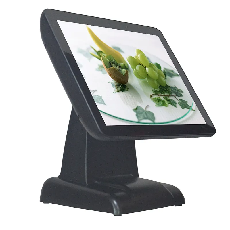 Touch POS Machine Square 15 Inch True Flat I3 Capacitive Touch Screen All In One POS Terminal