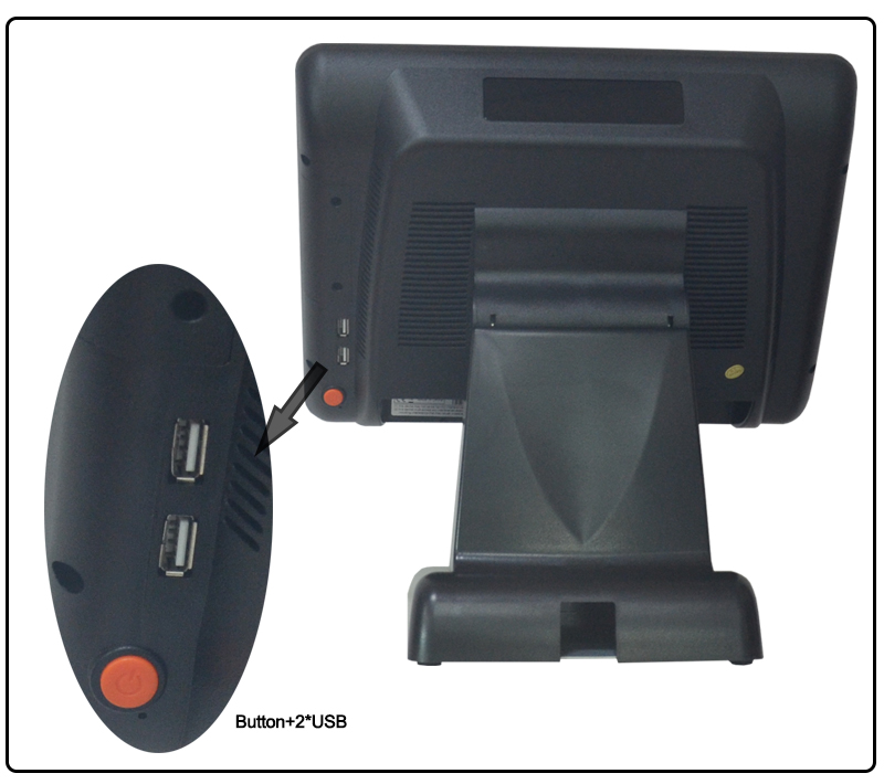 squarepos machine 15 inch  with LED8 Display
