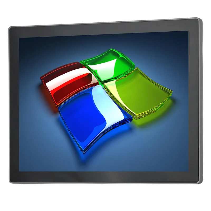 Плоский экран 17-дюймовый J3455 Windows Industrial All In One емкостный сенсорный компьютер ПК VESA Mountable
