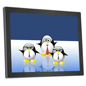 Square Screen 19 Inch Inter J1900 Windows 10 Linux All In One Resistive Touch Screen Computer PC