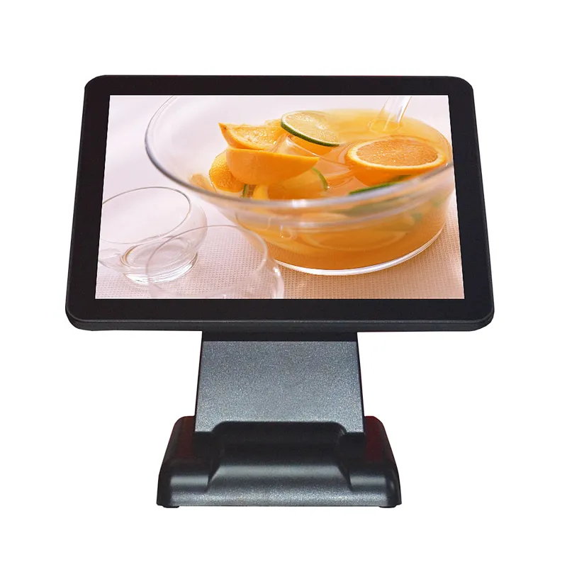 Touch POS Machine Square 15 Inch True Flat I3 Capacitive Touch Screen All In One POS Terminal