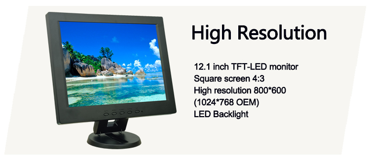 12.1 inch VGA monitor