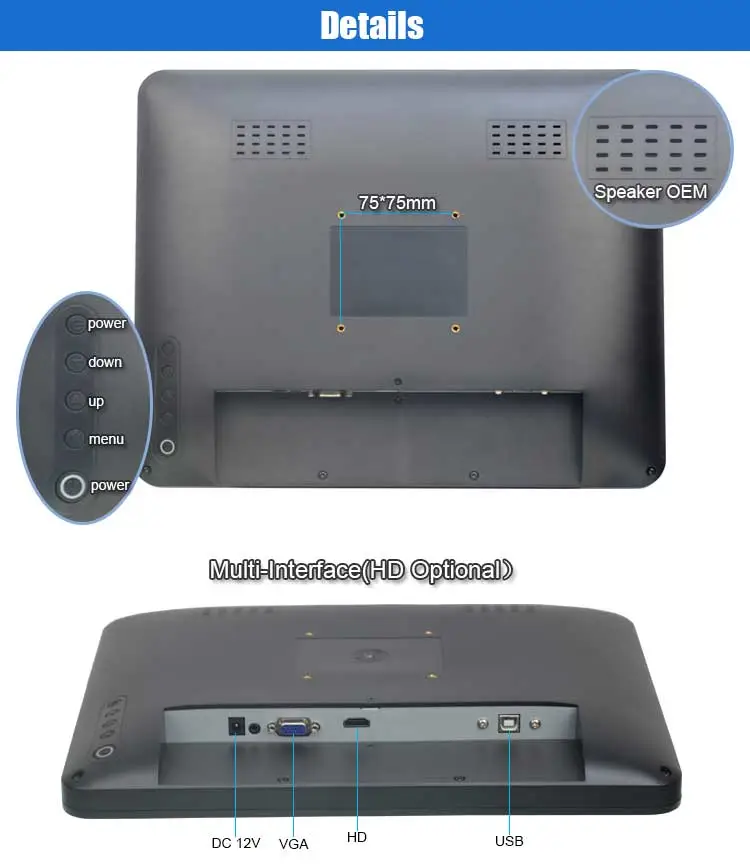 10.4 inch touchscreen monitor with HDMI