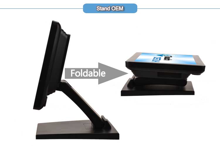 touch monitor eith foldable stand