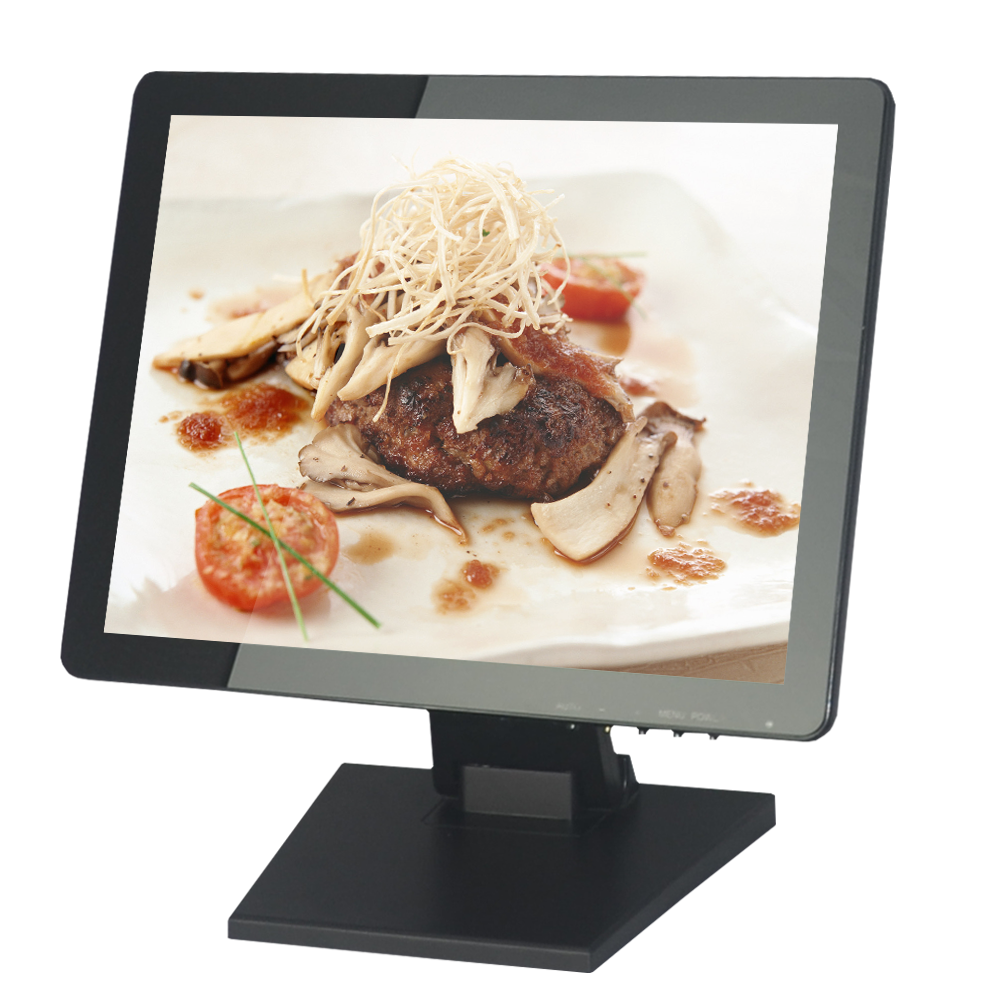 New 15-Inch TFT Monitor with Capacitive Touch Screen USB VGA Interface LED Backlight for Business Use