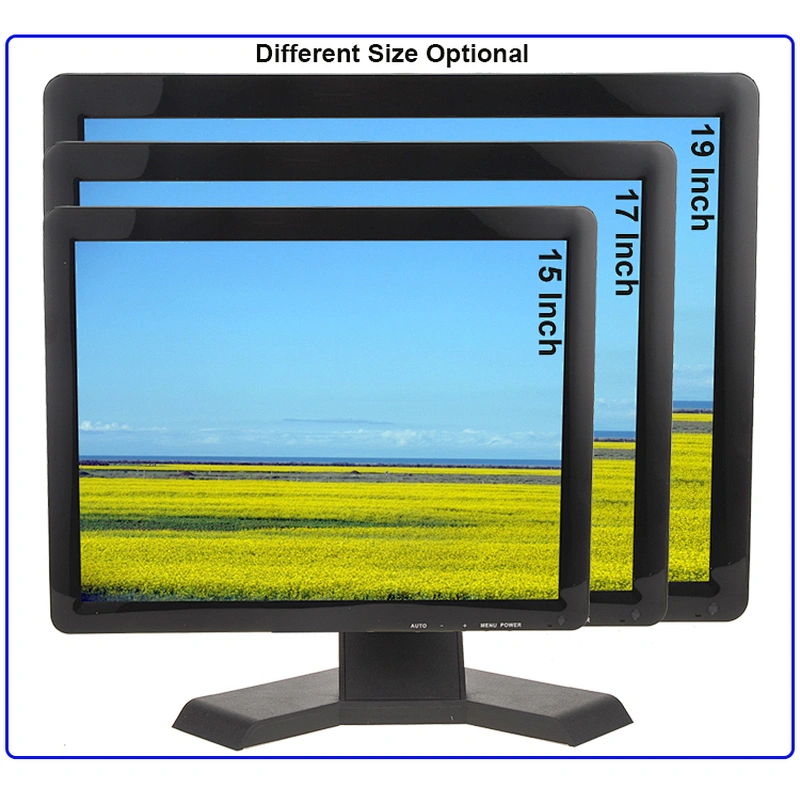 same style 15 17 19 inch led monitor square 15 inch tft lcd vga monitor