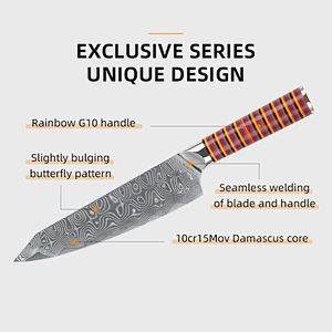 8inch damascus chef knife