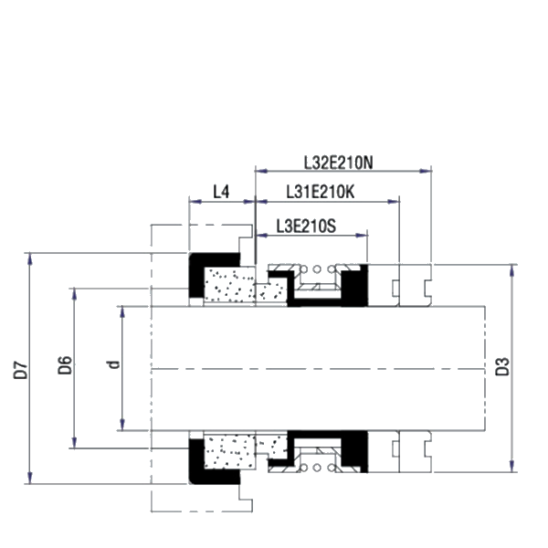 AS-E210 Elastomer Bellow Mechanical Seal, AES B05 seal ,VULCAN 14 DIN seal,JOHNCRANE 2100 ,STERLING 540 seal， FLOWSERVE 140 seal，with short delivery time, made in China，elastomer bellow mechanical seal，bellows mechanical seal，bellow type mechanical seal