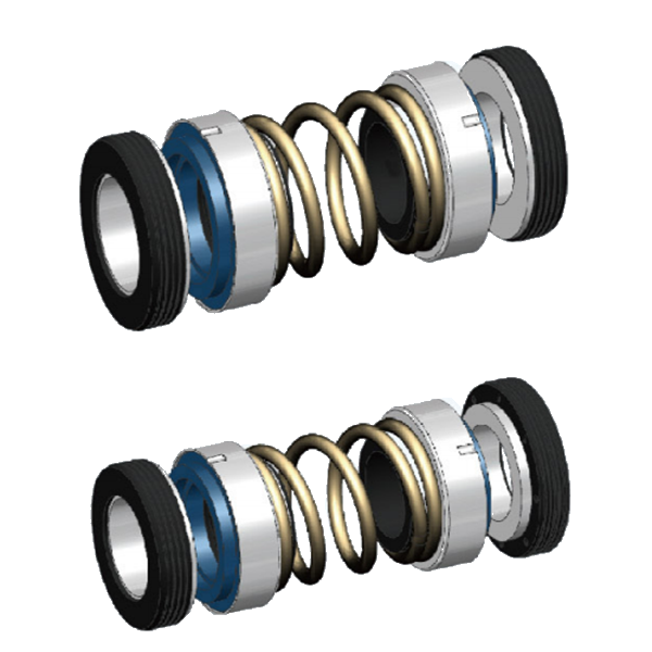 AS-E560D, elastomer bellow mechanical seal,with short delivery time, made in China，elastomer bellow mechanical seal，bellows mechanical seal，bellow type mechanical seal,mechanical seal,Chinese supplier，560，double seal，dual seal,double mechanical seal,dual mechanical seal