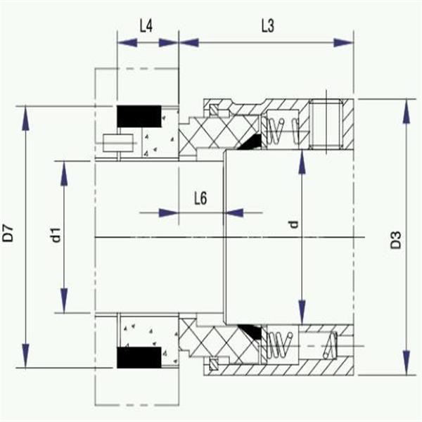 AS-P09B multiple spring mechanical seal
