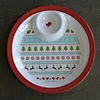melamine dip and chip tray platter