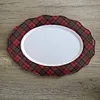tartan melamine plates