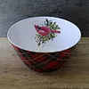 tartan melamine plates