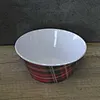 tartan melamine plates