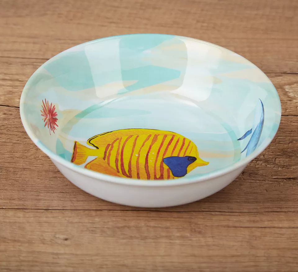 coastal melamine dishes