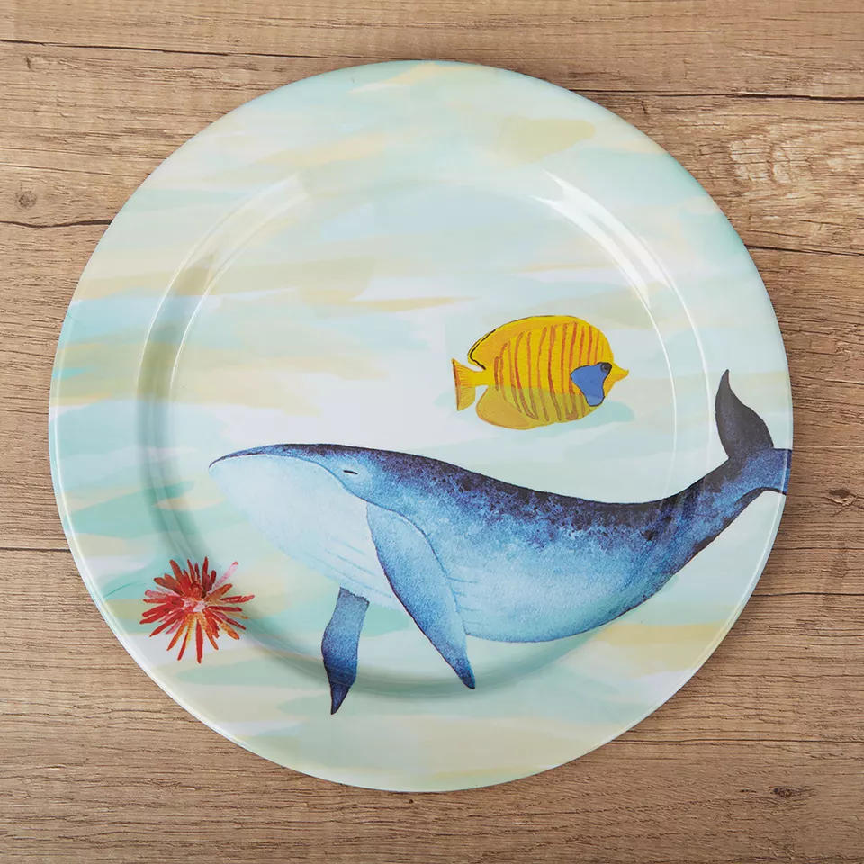 coastal melamine dishes