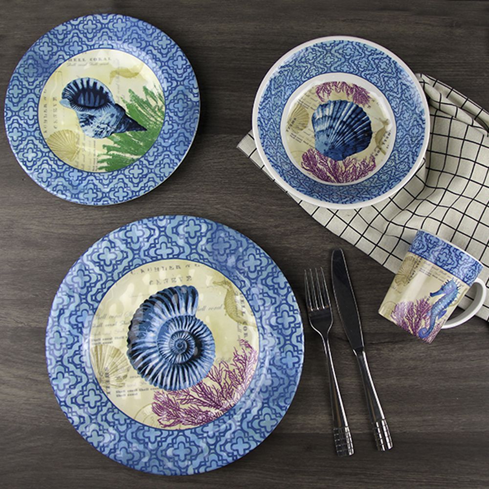 Coastal Melamine Dinnerware