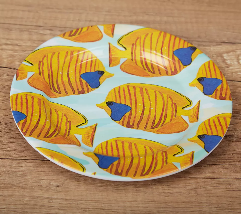 coastal melamine dishes