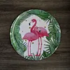 flamingo melamine plates