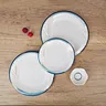 white round melamine plate