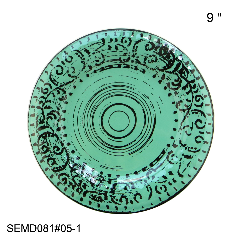 turquoise melamine dinnerware