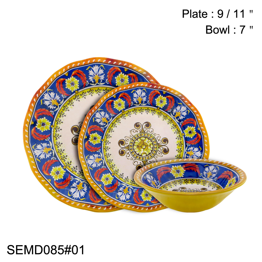 melamine dinnerware sets
