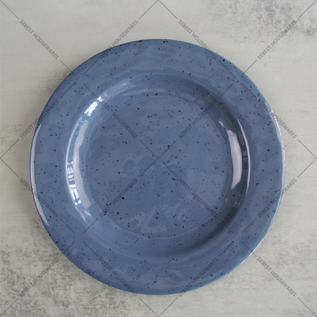 terrazzo melamine plates