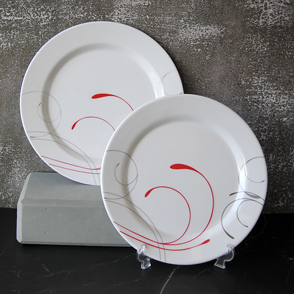 White Melamine Plates