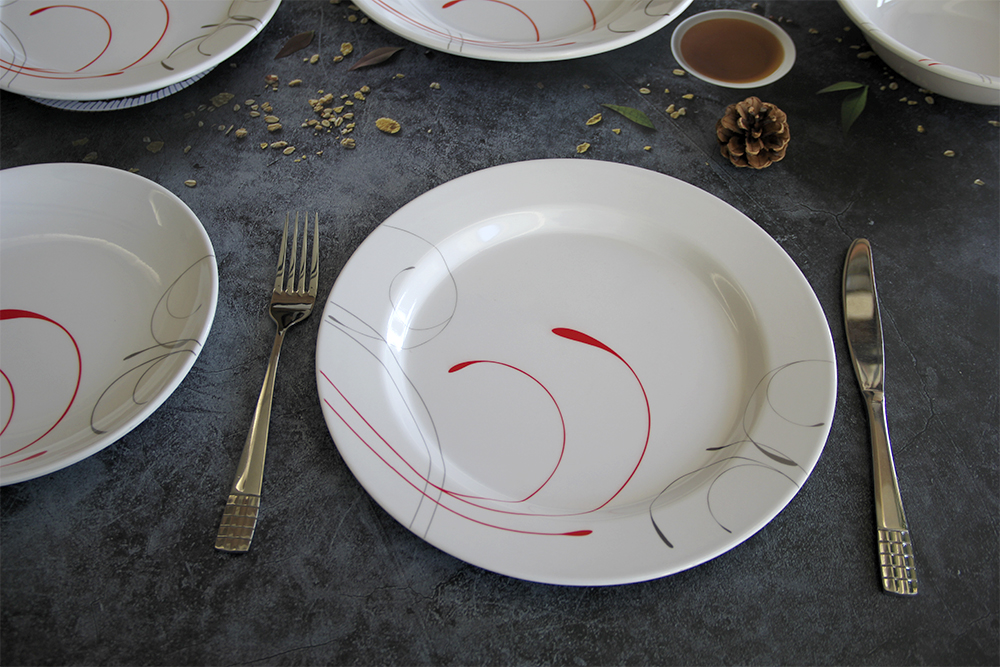 White Melamine Plates
