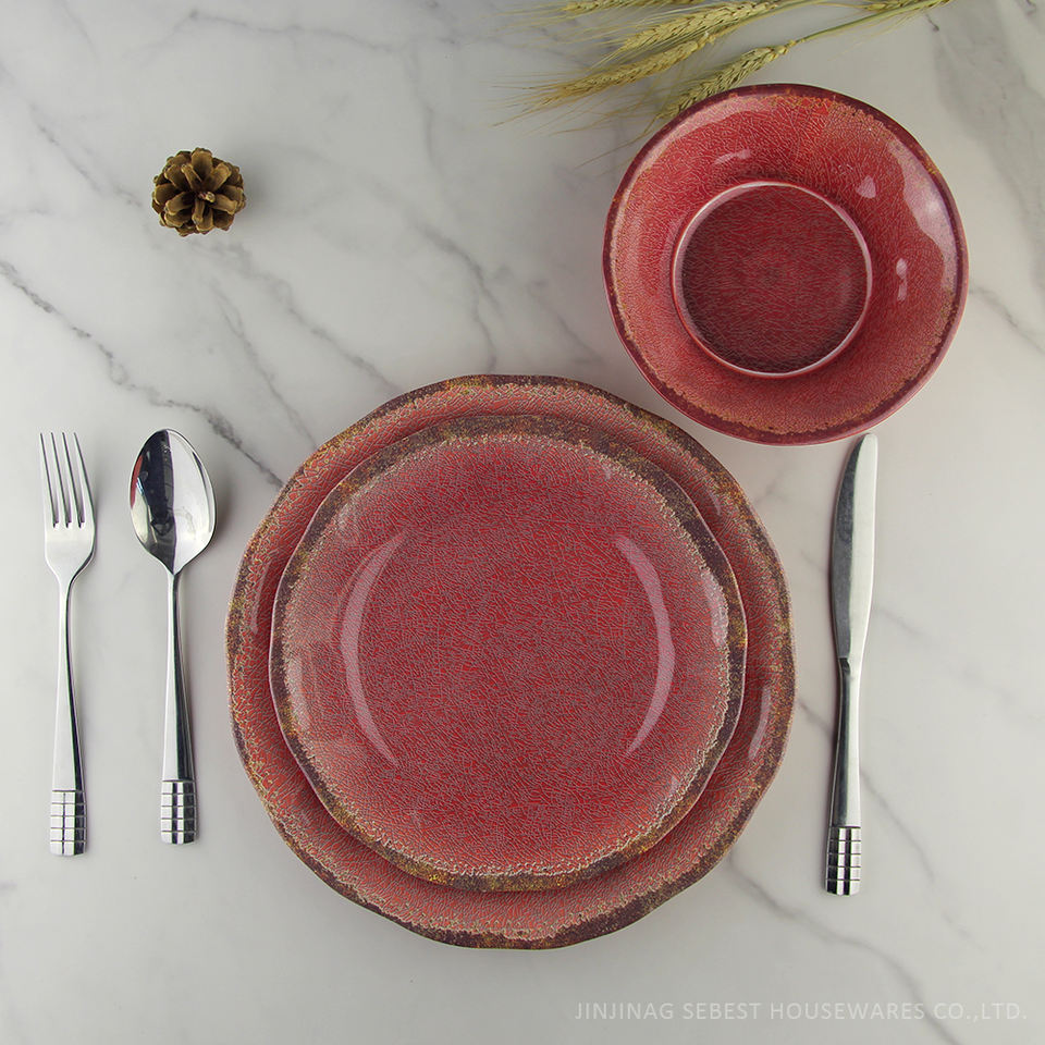 rustic melamine dinnerware sets