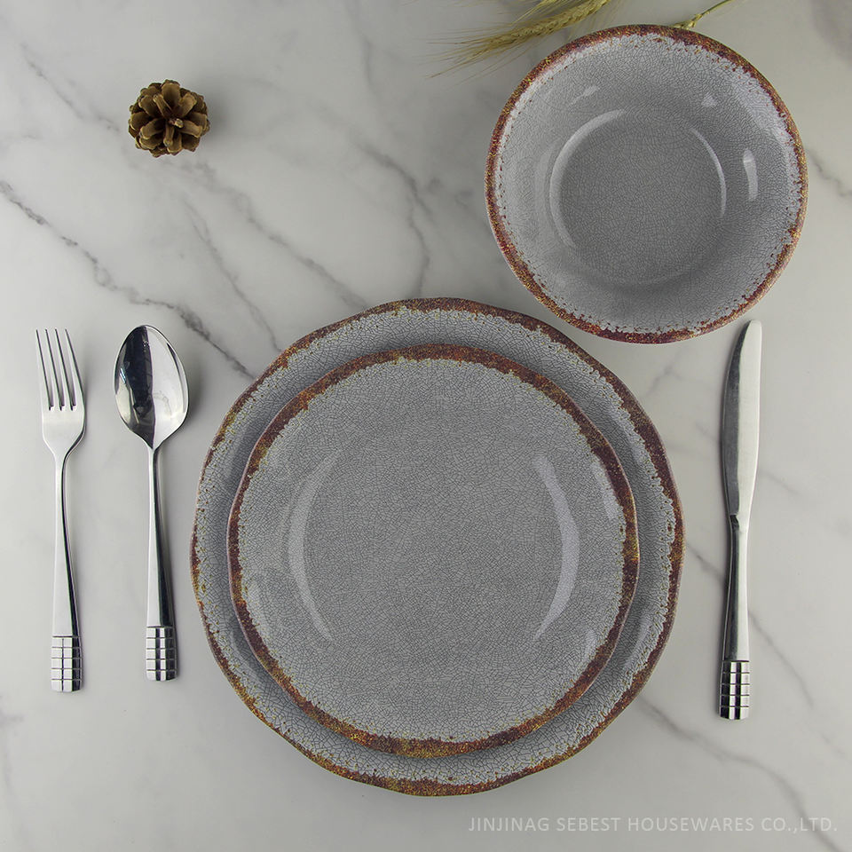 rustic melamine dinnerware