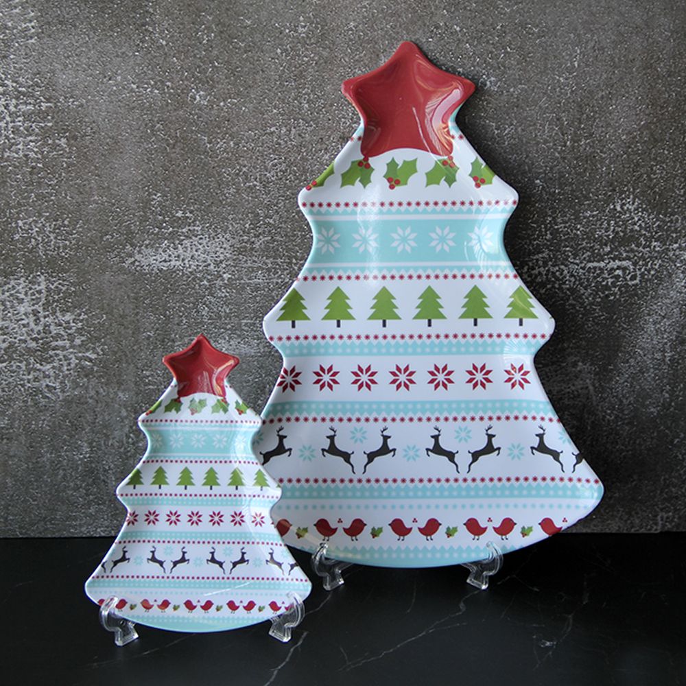 melamine Christmas dinnerware
