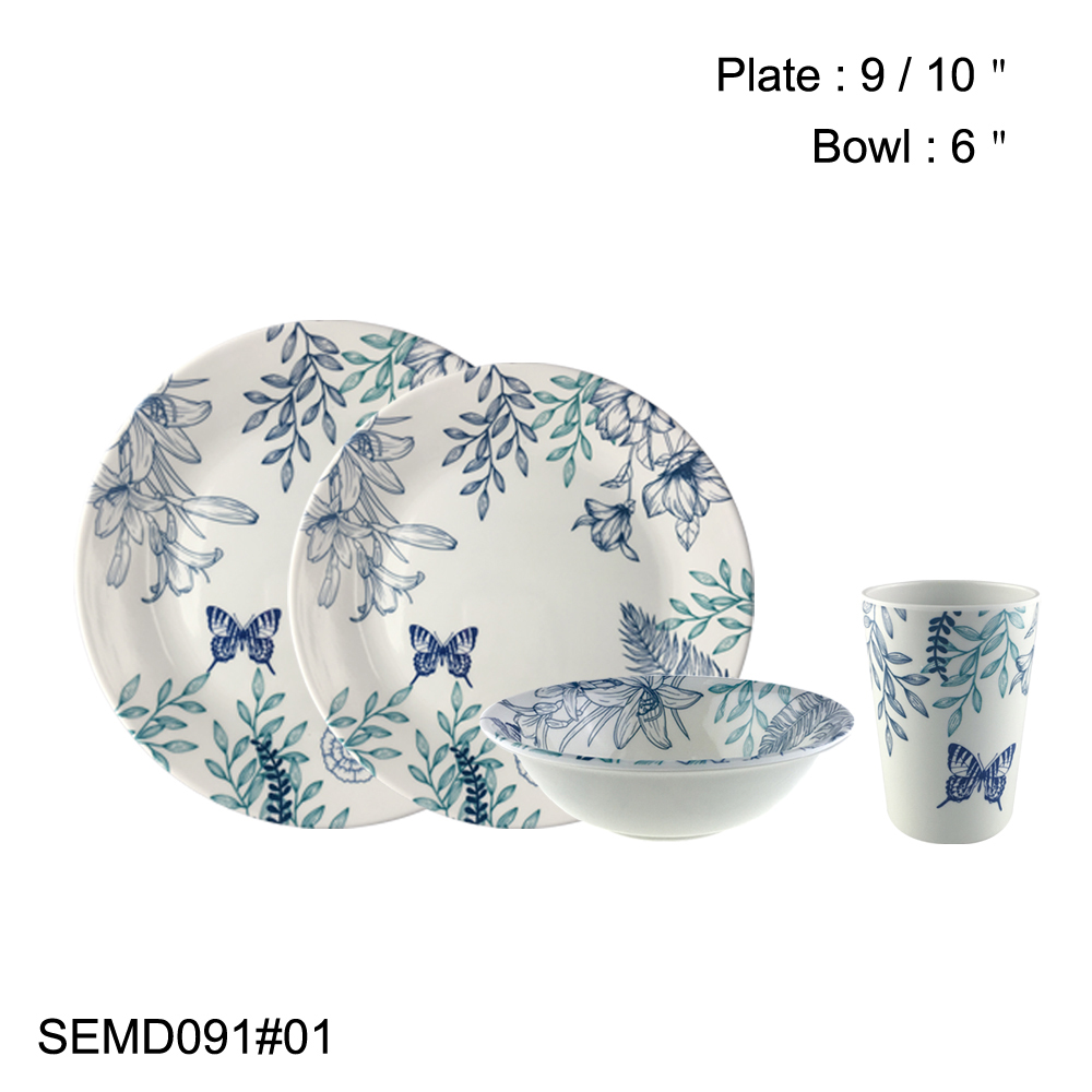 melamine dishware sets