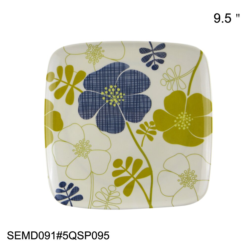 melamine square plate
