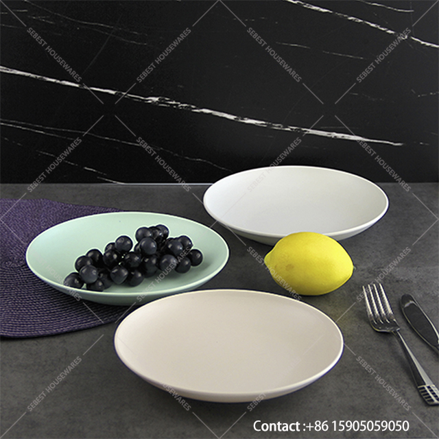 matte melamine plates