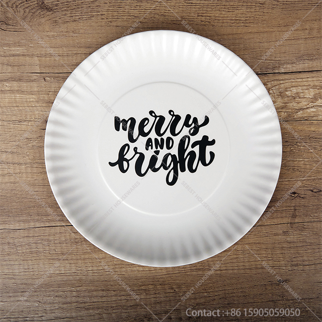 white melamine plates