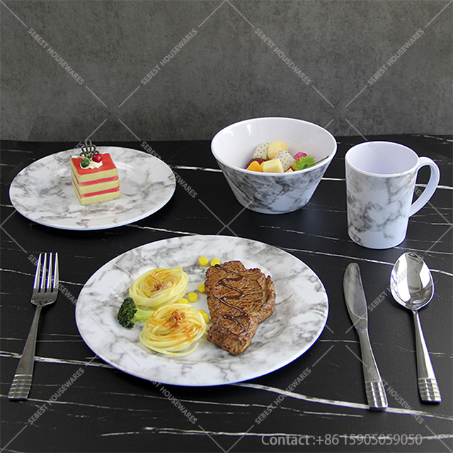 melamine dinnerware set