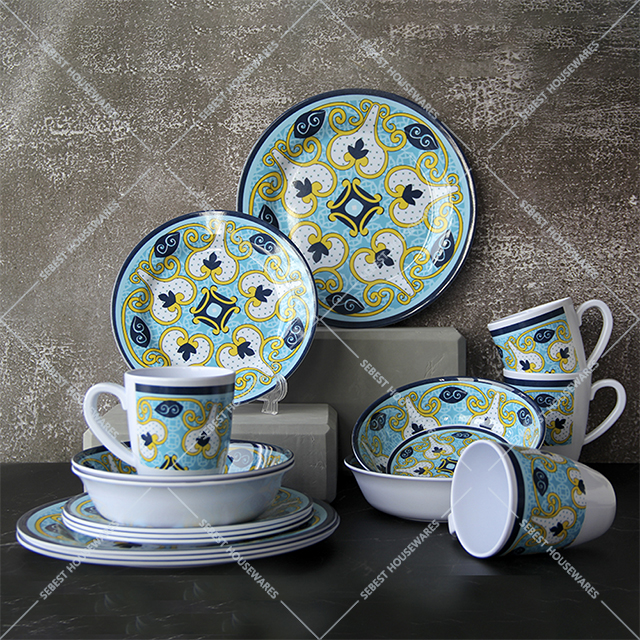 melamine crockery set