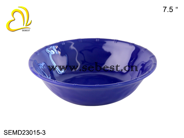 blue melamine dinnerware