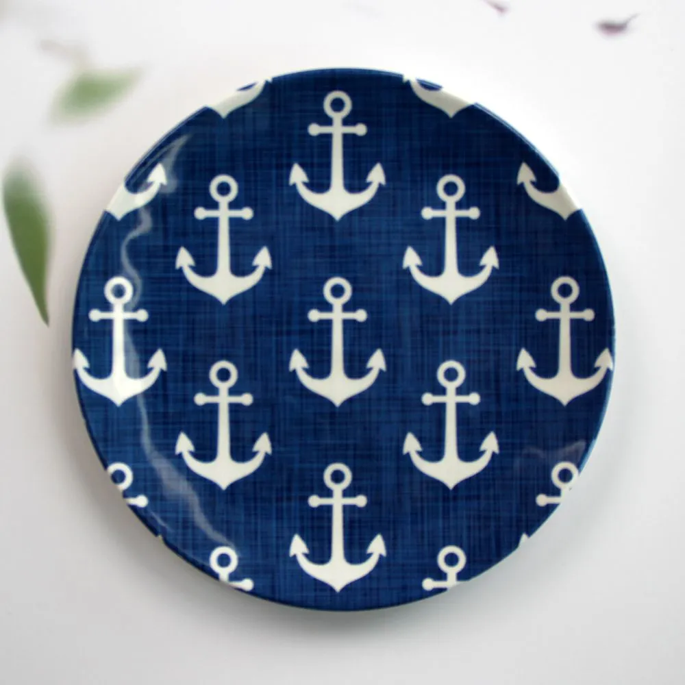 nautical melamine plates