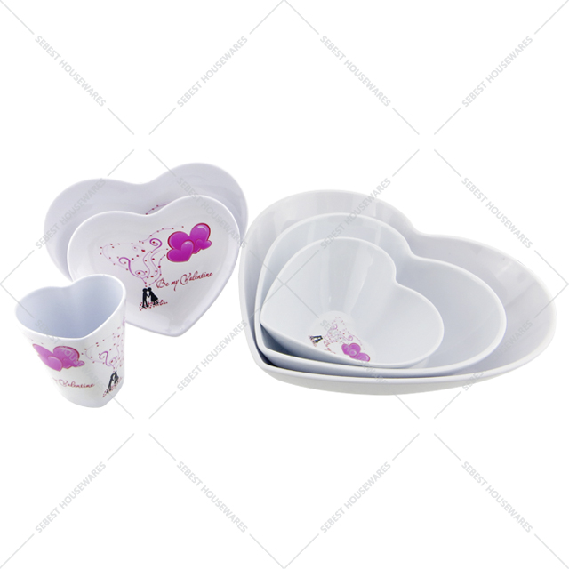 melamine valentine plates