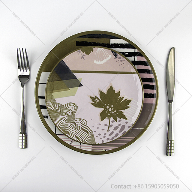melamine plate set