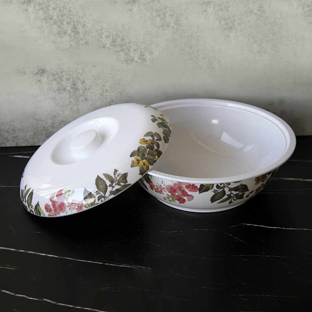 melamine bowl with lid