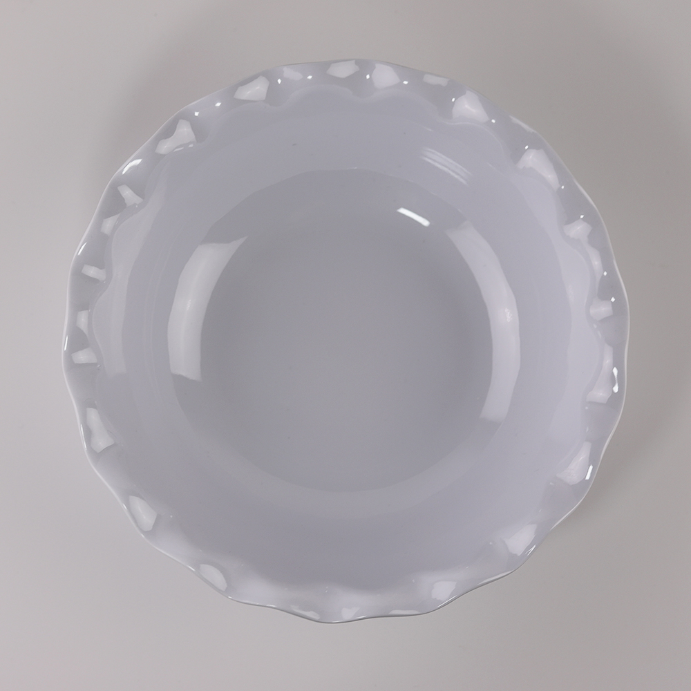 white melamine serving bowls