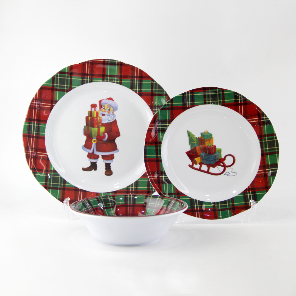 melamine christmas dinnerware sets