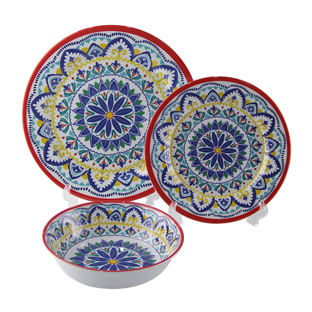 melamine dinner set