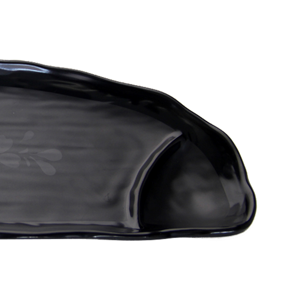 melamine black plates